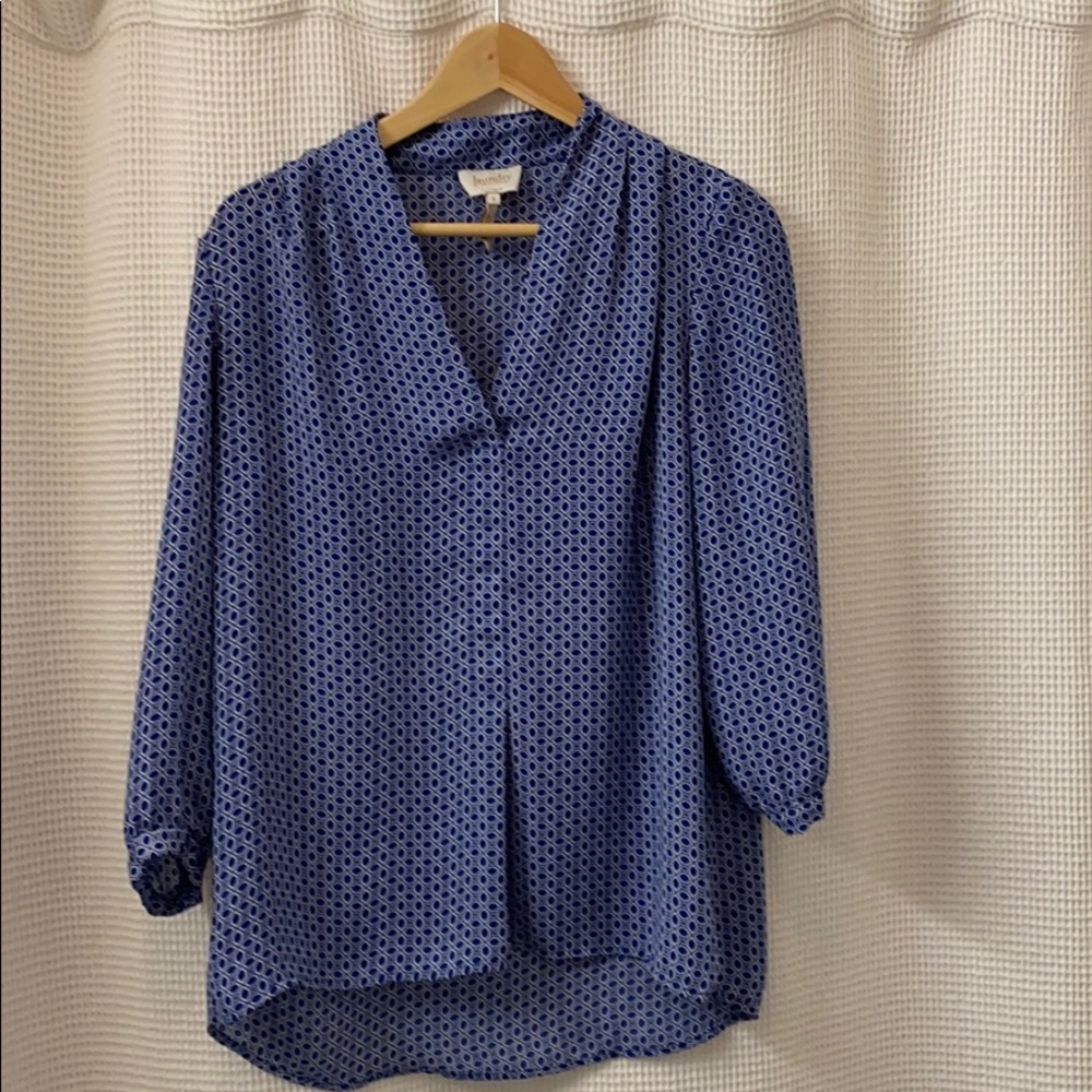 Laundry by Shelli Segal Blue Blouse